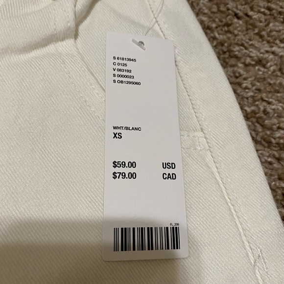 BDG Paperbag Bermuda Short - White Denim NWT - Picture 9 of 9